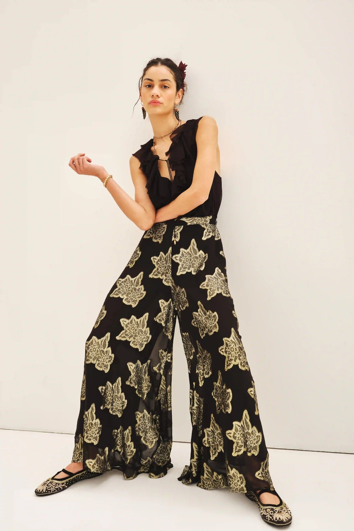 Pantalon pierre jacquard